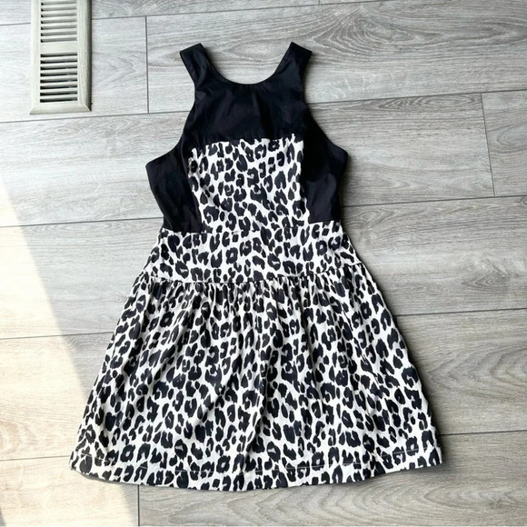 French Connection Leopard Print Racerback Cocktail Dress - Picture 4 of 13